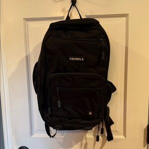 YoungLA Classic Black Backpack for Men